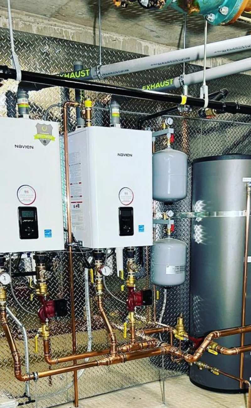 Navien boilers installed
